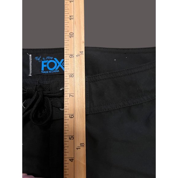 Fox women's black board shorts with colorful star logos size 5 tie front - Picture 4 of 7